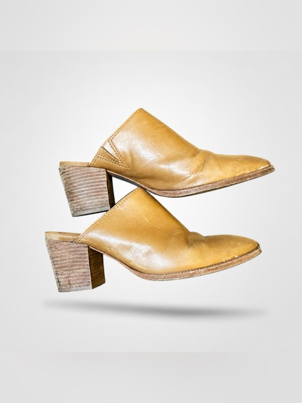 Madewell Tan Leather Heeled Boots